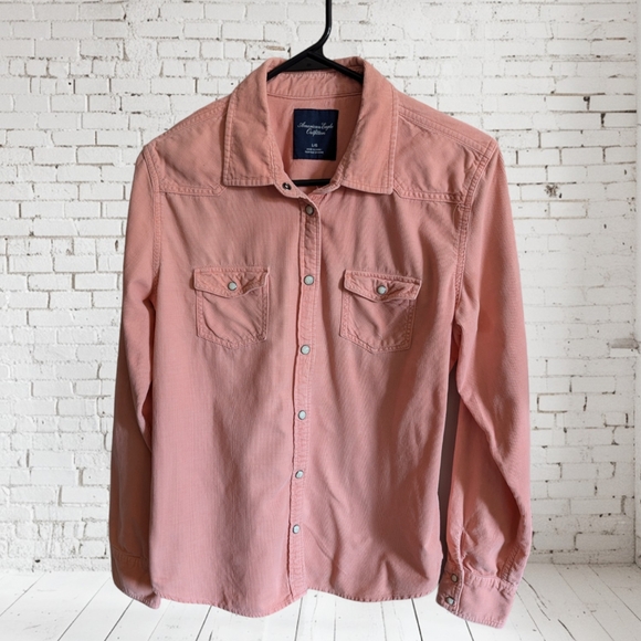 American Eagle Blush Pink Corduroy Jacket - Picture 1 of 5